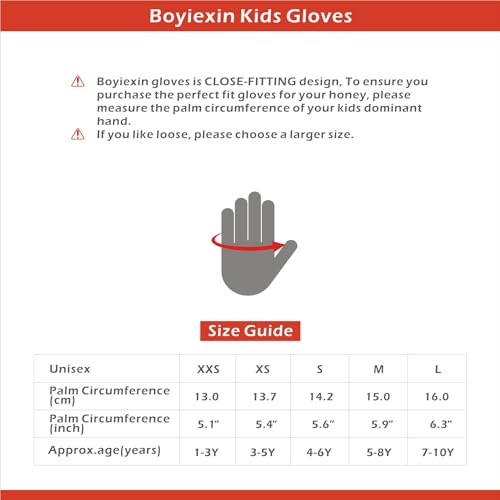 Image of Kids Half-Finger Climbing Gloves for Age 1-10 Boys and Girls Monkey Bars Biking, Good Grip Control Gloves for Gymnastics Scooter Balance Boards Outdoor Sports