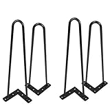 16' Metal Industrial Hairpin Legs (Set of 4) with Heavy Duty Metal and Industrial Design DIY Project...