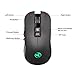 immagine 4Zienstar Mouse da Gioco Wireless 2.4Ghz con Ricevitore USB e Adattatore USB C,Silent Click, 7 Colori Retroilluminati,3600 DPI,750 mAh Batteria Ricaricabile per MacBook, PC, Laptop
