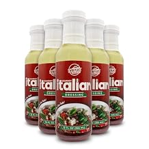 Twin Peaks Gourmet Italian Dressing Keto Friendly, Low Carb 2g Carbs, Gluten-Free, 12-Pack 12oz Bottles