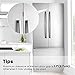 EUDEMON 2 Pack Childproof Refrigerator Lock, Baby Safety French Fridge Door Lock, Freezer Lock, Invisible Cabinet Cupboard Lock for Toddlers, Easy to Install, no Tools Need or Drill (Transparent)