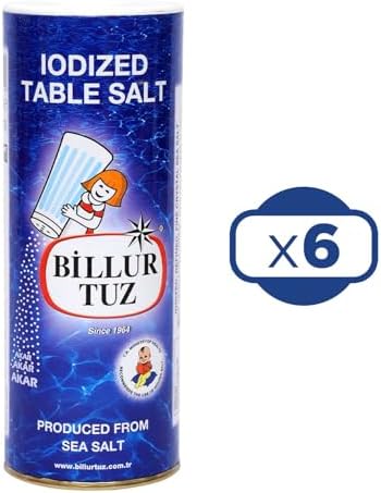 Billur Tuz İyotlu Sofra Tuzu, Deniz Tuzundan Üretilmiş, 500 gr, 6'lı Paket - Görsel 2