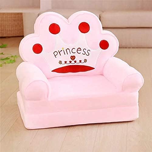 Zoby Mickey Pattern Baby Sofa Cum Bed and Chair|Convertible Bunk for Kids Comfort (Baby Pink)
