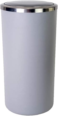 Primanova Lenox M-E48-07 Çöp Kovası, Gri, 35 Lt