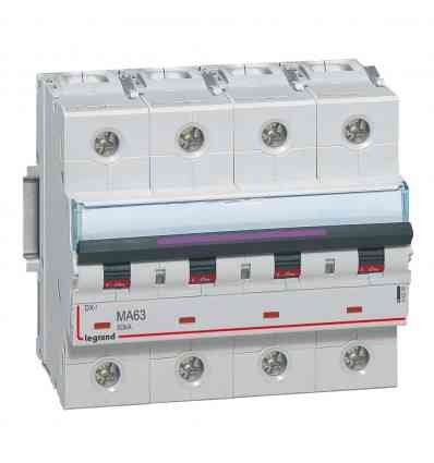 Disjoncteur magnétique seul DX³-M 50kA - 4P 400V~ - 63A - 6 modules