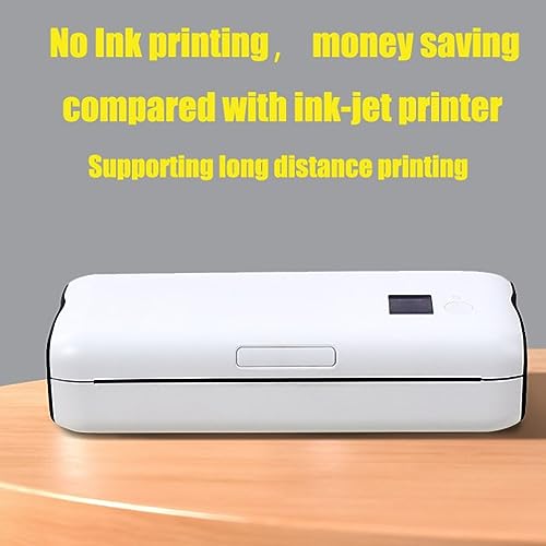 Image of Fafeicy A4 Thermal Printer Bluetooth Portable Thermal Label Printer Inkless Wireless with BT Connection for iOS Androids Smartphones Home School Office