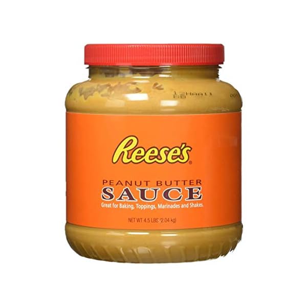 REESE'S Peanut Butter Sauce Bulk Jar, 4.5 lb Gourmetian