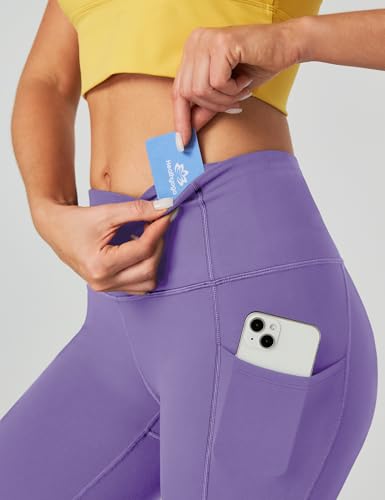 Image of Heathyoga Yoga Pants with Pockets Extra Soft Leggings with Pockets for Women Non See-Through High Waist Workout Leggings