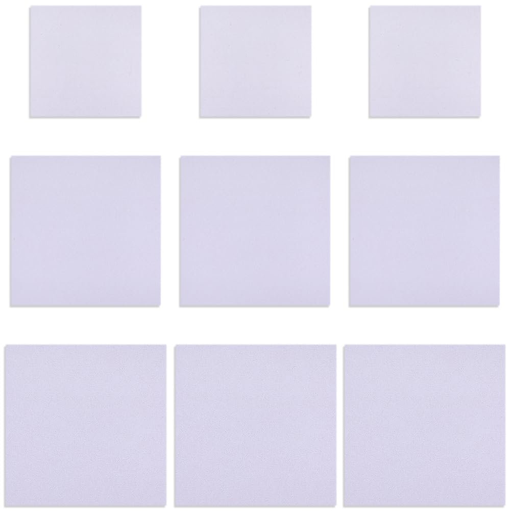 150 fogli 3 stili di Carta per Nail Art, Tavolozza per Smalto In Gel, Colla per Carta, Portatile, Impermeabile, Strumento per Mescolare I Colori Del Trucco Bianco, 3x3 pollici Quadrati per D