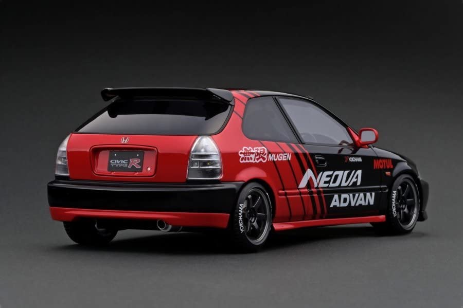 Amazon | 1/18 ホンダ シビック EK9 TypeR ADVAN ブラック/レッド
