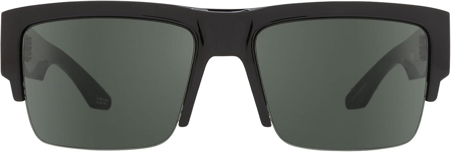 SPY Optic Cyrus 50/50, Square Semi-rimless Sunglasses, Color and Contrast Enhancing Lenses - Image 2