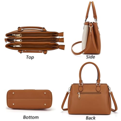 Image of Purses and Wallet Set for Women Crossbody Top Handle Tote Satchel PU Leather Shoulder Bags