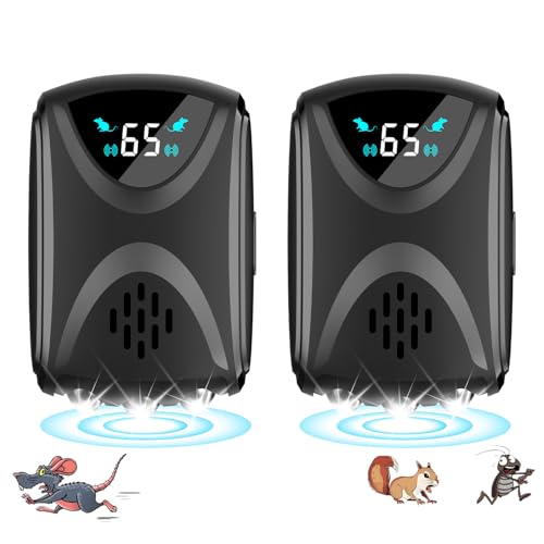 #VerdientProvisionen<br>Mäuseabwehr Ultraschall für Ratten Ultraschall Maus mit LED Licht Abwehrmittel für Mäuse Nager Schädlinge Ratten Spinnen Motten Ameisen 2 Packs
