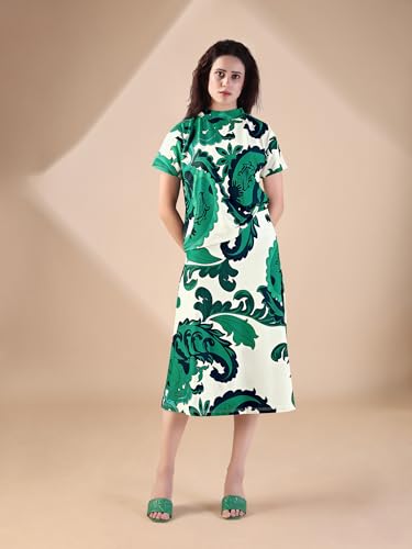 Image of PURVAJA Women's Regular Midi Printed Co-Ords
