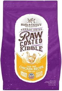 Stella & Chewy’s Raw Coated Premium Kibble Cat Food – Grain Free, Protein Rich Meals – Cage-Free Chicken Recipe – 2.5 lb. Bag