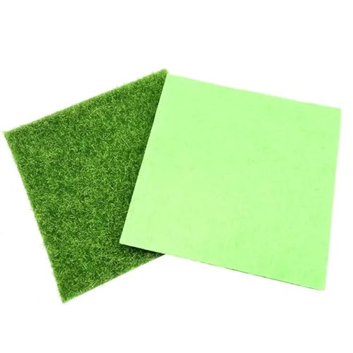 Gazon synthétique 10 pcs 30x30cm pour décoration de cour - 3