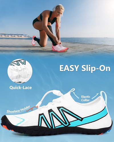 Image of Water Shoes for Women Men Quick-Dry Barefoot Shoes Breathable Aqua Socks for Swim Beach River Pool Lake Hiking Surfing Kayaking