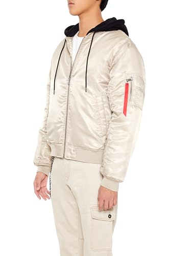 Forever 21 Men's Hooded Cargo Bomber Jacket3