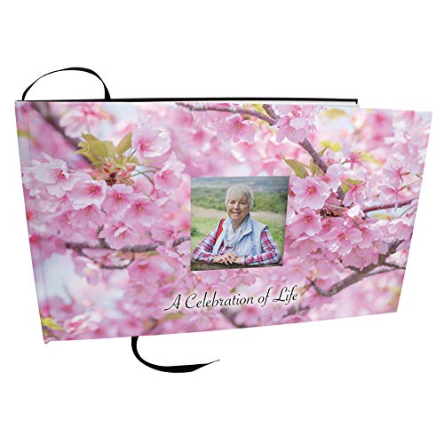Image of Blossom Celebration of Life Funeral Guest Book for Memorial Service