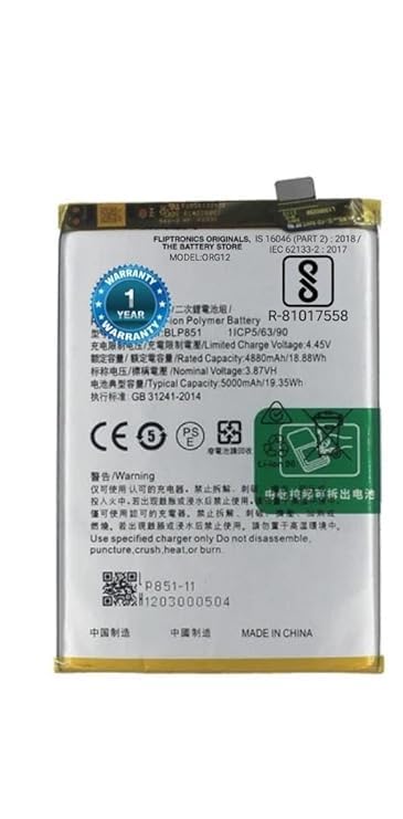 Image of Original BLP851 Battery for Oppo A74 /A54 (5G) Battery with 1 Year Warranty ****(D170)