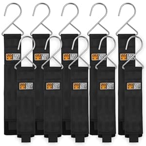 Light Dust 10-Pack Cable Straps with Metal Hooks