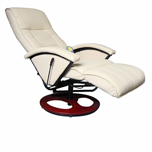 Massage Chair Cream Faux Leather