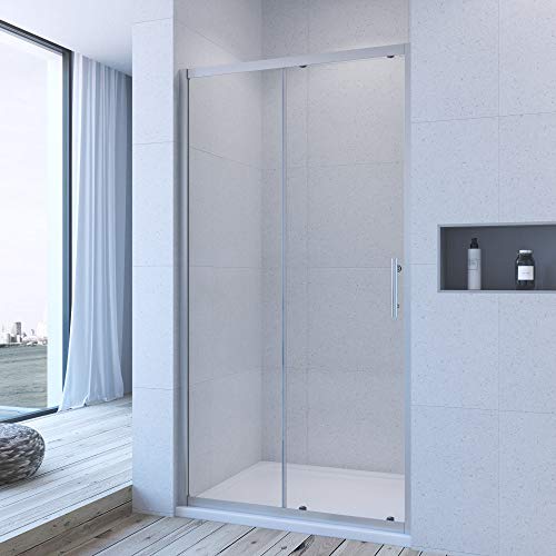Duschwand Schiebetür Glas für Nische Gleittür Duschschiebetür...