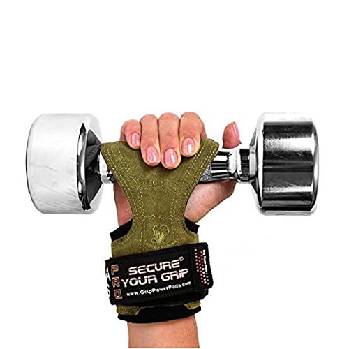 Image of Cobra Grips Weight Lifting Gloves with Adjustable Neoprene Padded Wrist Wraps - Heavy Duty Alternative to Power Lifting Hooks for Deadlifts