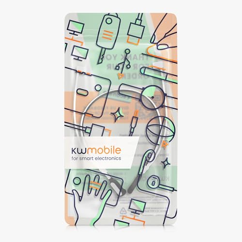 kwmobile silikonowa opaska mocująca kompatybilna z Apple Airpods 3/4 / Pro 1 / Pro 2 / Airpods Pro 3 uchwyt do biegania - pasek na słuchawki douszne - akcesoria do słuchawek - biały czarny
