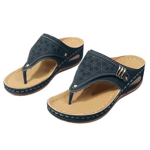 Sandals for Women 2025,Summer Shoes for Women,Orthopedic Wedge Sandals Flip Flops with Arch Support Summer Casual Dressy Comfortable Wedge Shoes,Sandalias De Mujer Plataforma3