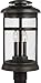 Feiss OL14307ANBZ Newport StoneStrong StoneStrong Coastal Outdoor Post Lighting, Bronze, 3-Light (9"Dia x 19"H)