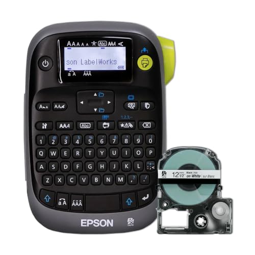LABELWORKS Epson LW-PX300 Industrial Label Maker – Portable Handheld | Handheld industrial label printer for PET, magnetic & 203/205 shrink tube tapes, for office, electrical & datacom ID