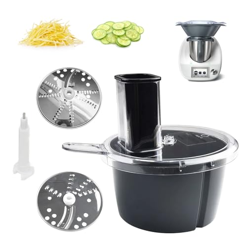 Cortador de Verduras, Rallador de Verdura Multifuncional para TM5 TM6 Rallador de Cocina de Acero Inoxidable ABS Procesamiento Eficiente de Verdura Accesorio de Máquina para Varios Tipos de Verduras