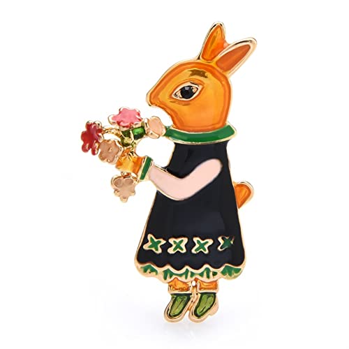 Broche de dame en forme de lapin pour un cadeau d'anniversaire idéal