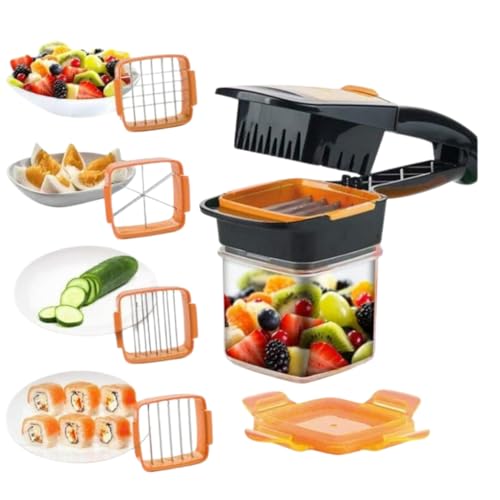 Cortador Fatiador Legumes 5 em 1 Nicer Dicer (Laranja)