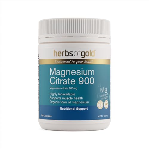 Herbs of Gold Magnesium Citrate 900-120 Capsules
