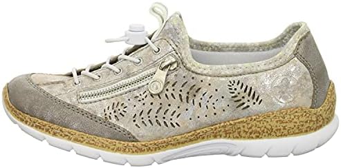 Rieker Hi-Top Trainers Women's N42K6 Low Shoes, Grau, 10 | Image 1