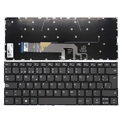 PORTATIL MOVIL Teclado Compatible con Lenovo Yoga 530-14IKB 530-14ARR Series PK131721A13 Teclas Recambio Keyboard Replacement Piezas Renovar Interior Laptop PC Computadora Fácil