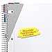 Five Star Rich Spiral Notebooks College Ruled with Moveable Tabbed Dividers - 1 Subject - 170 Sheets - 11