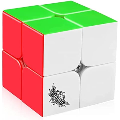 ATETEO Speed Magic Profession 2X2 Cube-Fast Smooth Turning-Solid Durable & Stickerless Frosted, Best Sensory Toys for Kids & Adults, Multicolor Cover