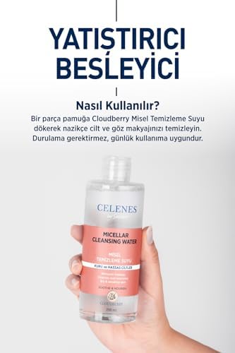 Celenes Cloudberry Misel Temizleme Suyu Kuru Ve Hassas Ciltler (250 ml) - Görsel 5