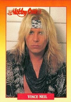 Vince Neil trading card (Motley Crue Singer Dr Feelgood) 1991