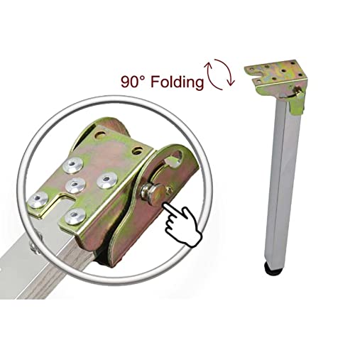 Pieds de table pliables télescopiques à hauteur réglable - 6