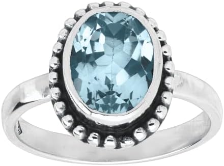 Silpada 'Sandbar' Natural Blue Topaz Ring in Sterling Silver, Size 11, Size 11