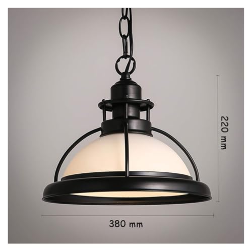 Lustre de style industriel rétro HHYHOME pour transformer un couloir sombre en espace déco