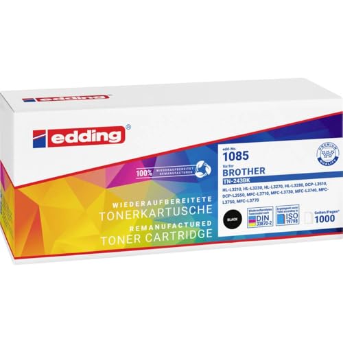 Toner Brother TN-243 noir Edding haute régularité d'impression de 1000 pages