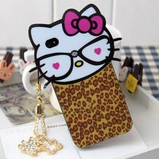 Le Big Head Hello Kitty Back Cover Case for Iphone4/iphone4s