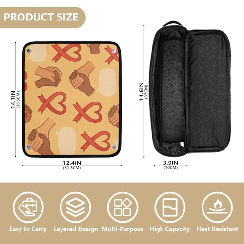 Estuche de viaje 2 en 1 para plancha y rizador miniatura 4