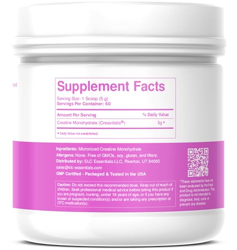Creatine Monohydrate Powder | 100% Pure Micronized Creavitalis® | German-Made | Unflavored, No Fillers | Supports Muscle Strength, Recovery, & Cognitive Energy | 5g Servings - Image 3