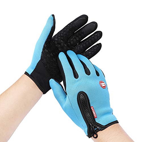Luvas de ciclismo, Andoer Luvas de dedo completo para tela sensível ao toque para homens, mulheres,
